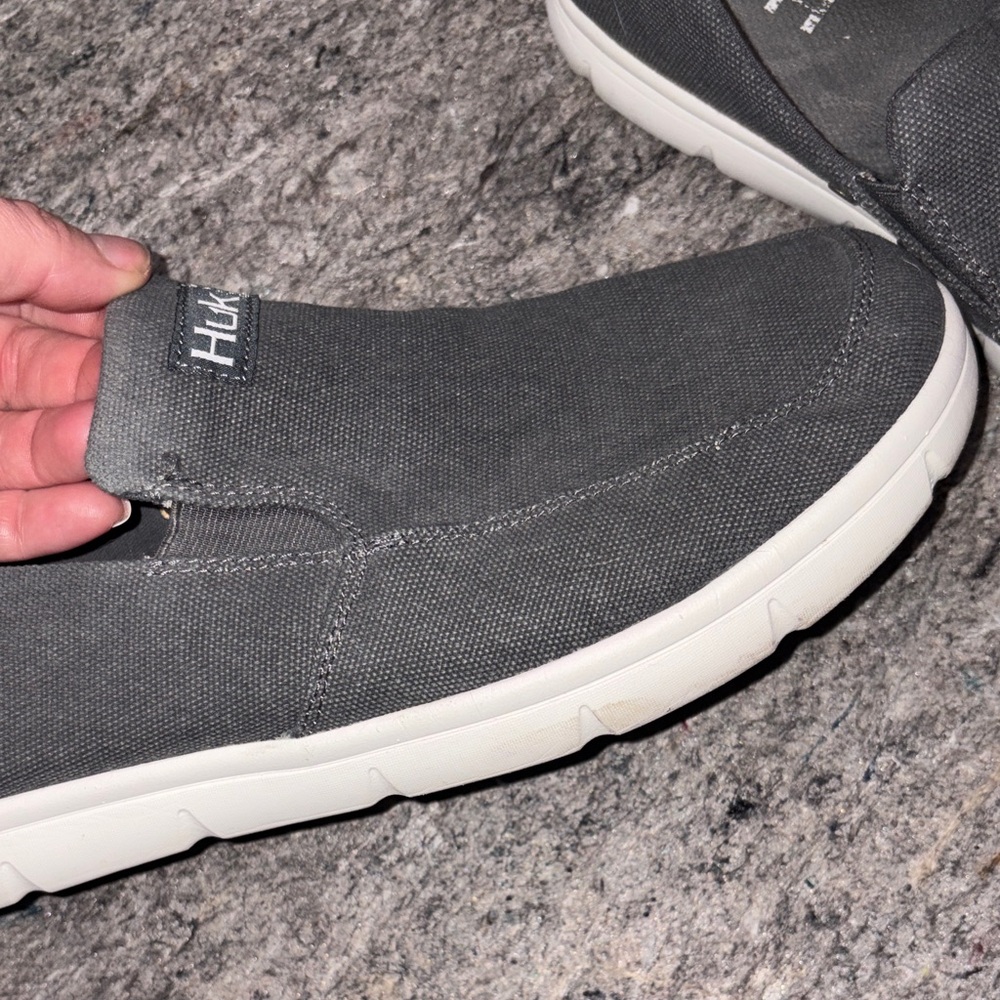 Huk Charcoal Slip-On Loafers - Picture 4 of 9